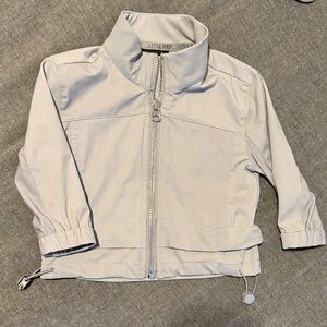 Little Bipsy Light Gray Athletic Bomber Jacket